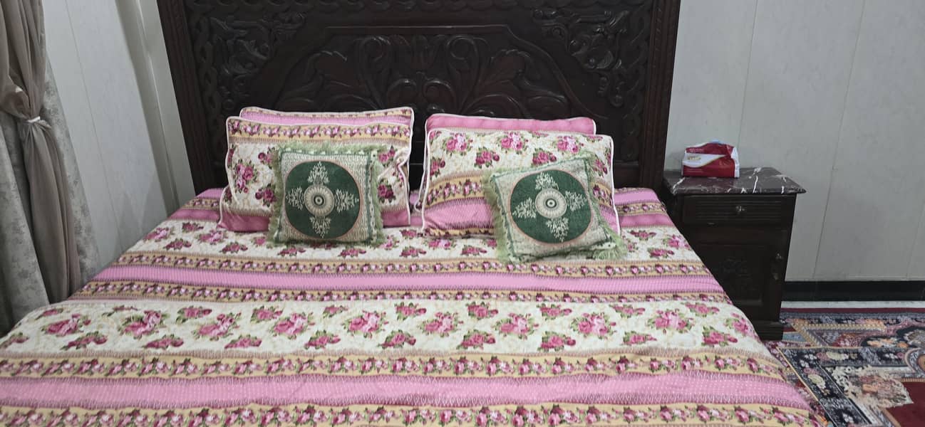 king size bed with sofa 2 side table and dressing table 4