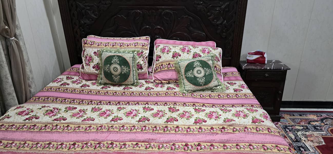 king size bed with sofa 2 side table and dressing table 6