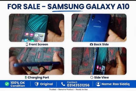 `Samsung Galaxy A10s PTA Approved Original Condition - Korangi`