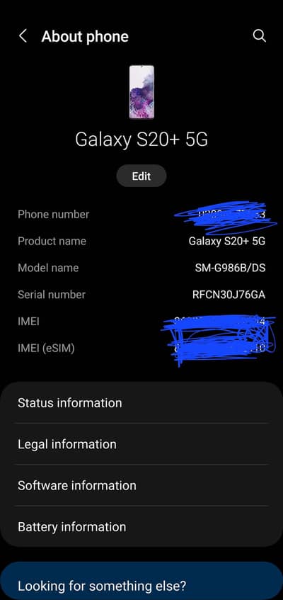 Samsung Mobile S20 Plus
