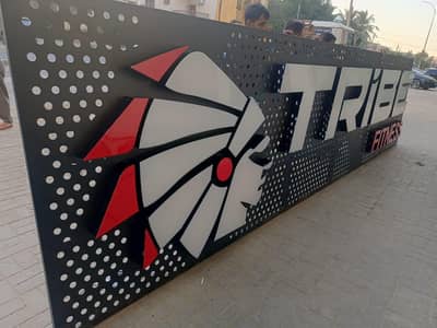 3D Signboard | Acrylic | SS | Custom Signage | Karachi
