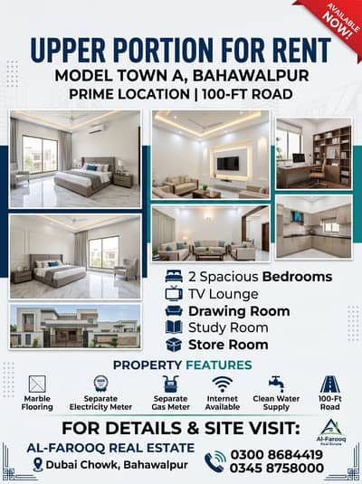 Upper Portion For Rent | 100-Ft Road