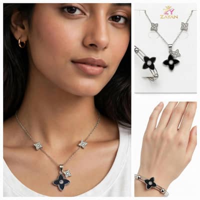 3 jewellery sets + 4 nail's set Deal Rs. 899