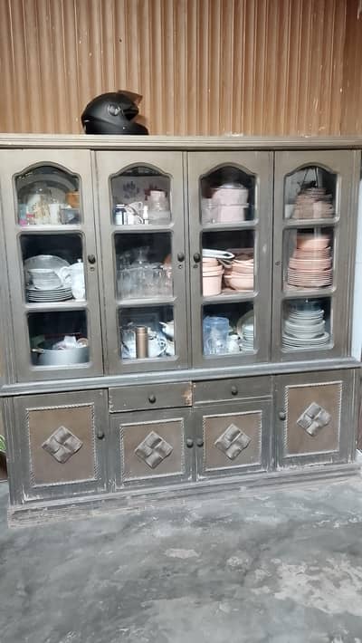 Beautiful Wooden Crockery Cabinet / Display Cupboard