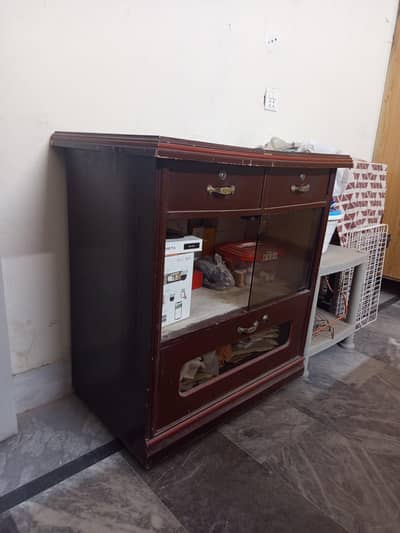 Wooden TV Trolley