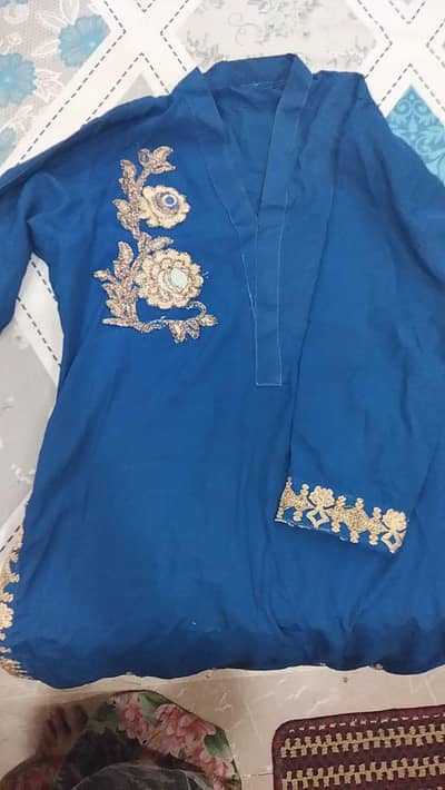 3-Piece Embroidered Suit – Full Embroidered Dupatta | Tail Style