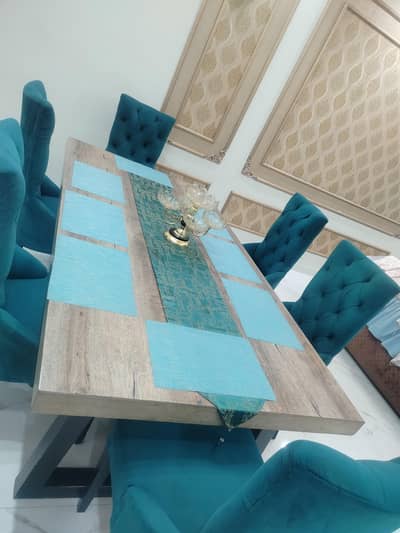 Dinning Table Set Of Six Chairs