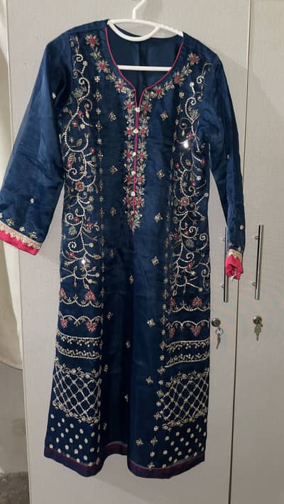 03 piece fancy party wear dress in perfect condition