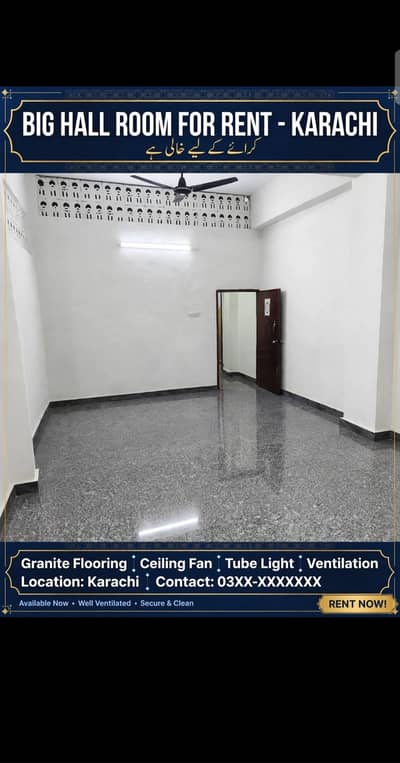bachelor rooms and office purpose available for rent main road facing.
