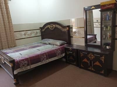 (Bed + Mattress+Dressing Table + Side Table