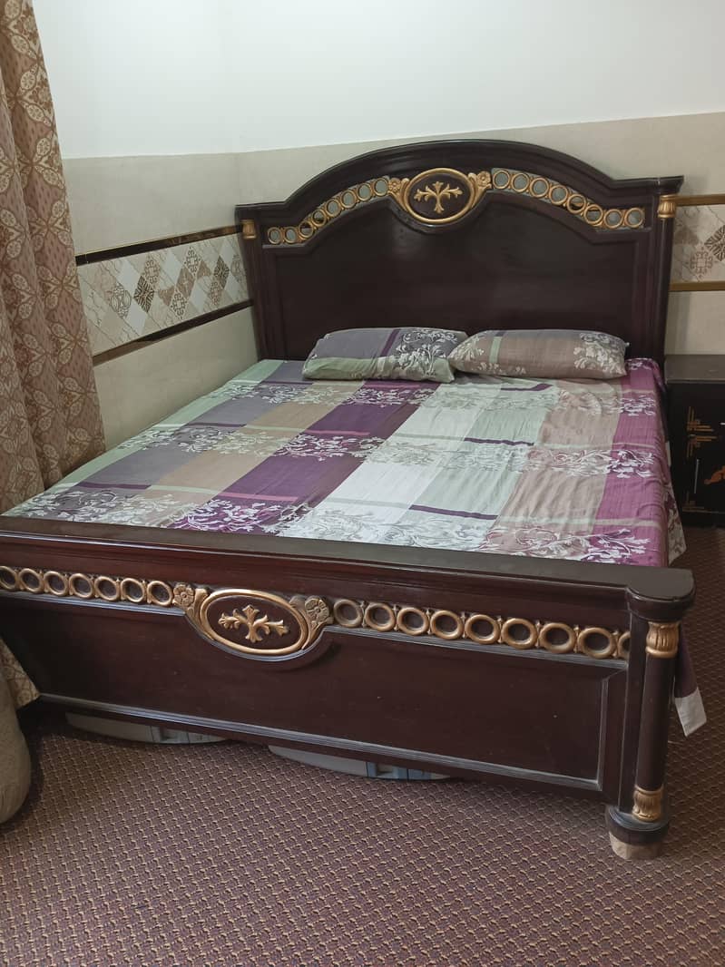 (Bed + Mattress+Dressing Table + Side Table 2