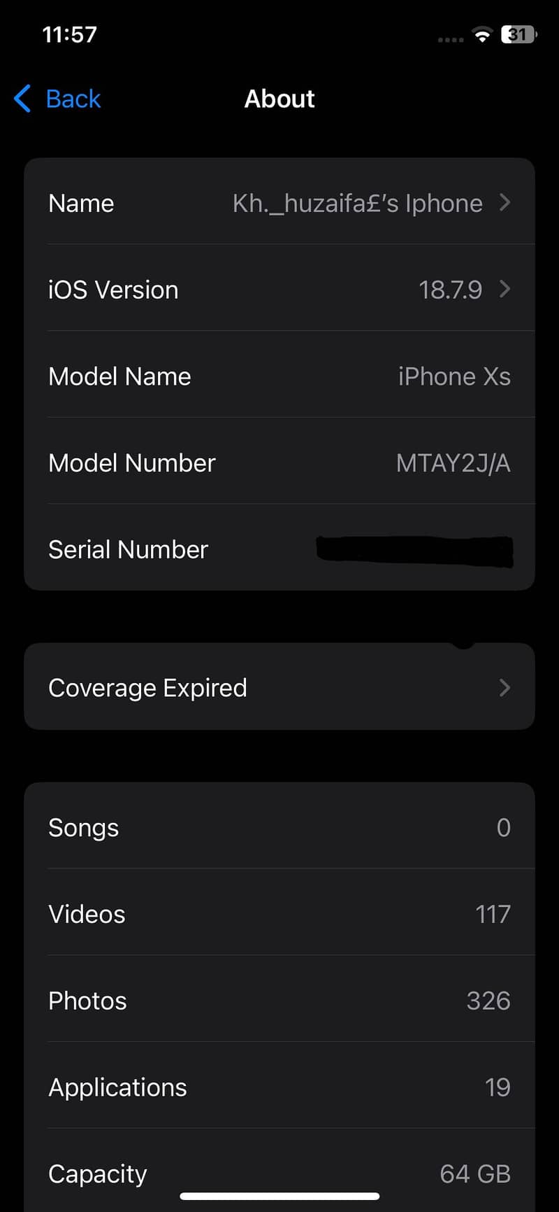 Apple iPhone XS 9