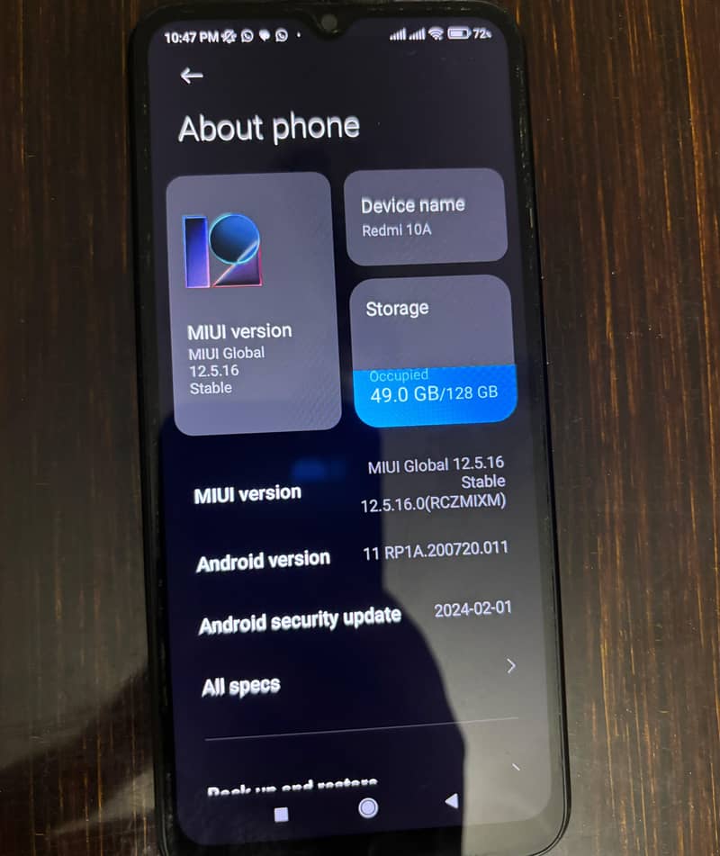 Xiaomi Redmi 10A 0
