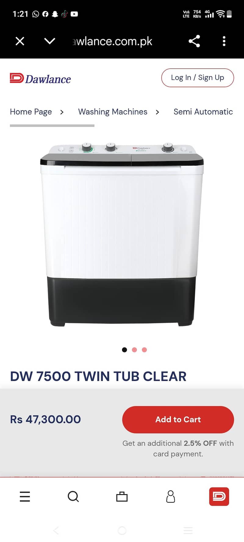 dawlance washing machine 2