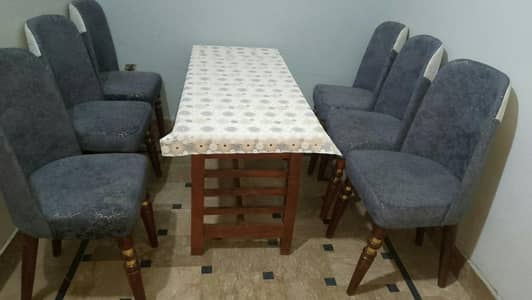 fiber table top with sheesham wood turkish chairs