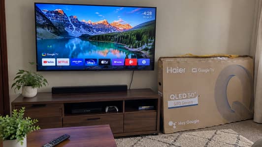 Haier H50S80EUX 50" QLED Google TV | Only 2 Months Used
