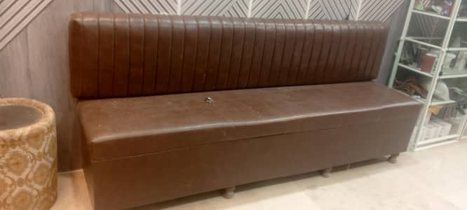 sofa set for reception waiting area and reception counter for sell