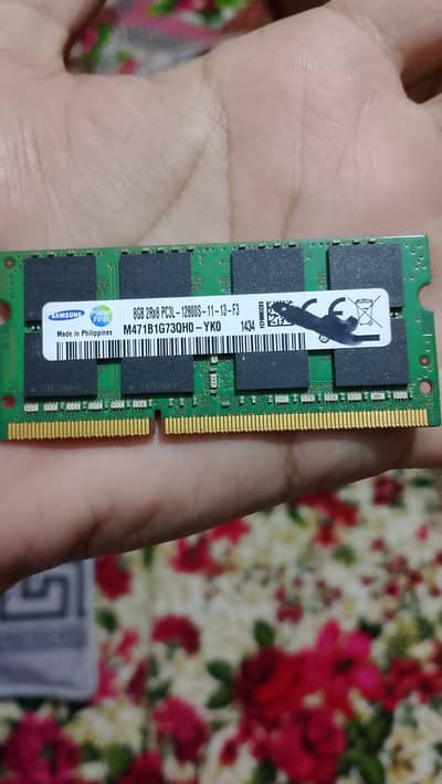Laptop Samsung 8GB  Single Stick  For Sale
