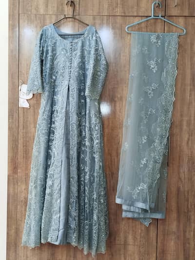 Premium Quality Fully Embellished Net Maxi