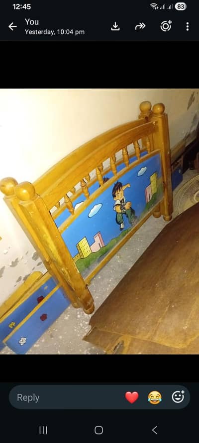 Bed for sale with mattress for 35k