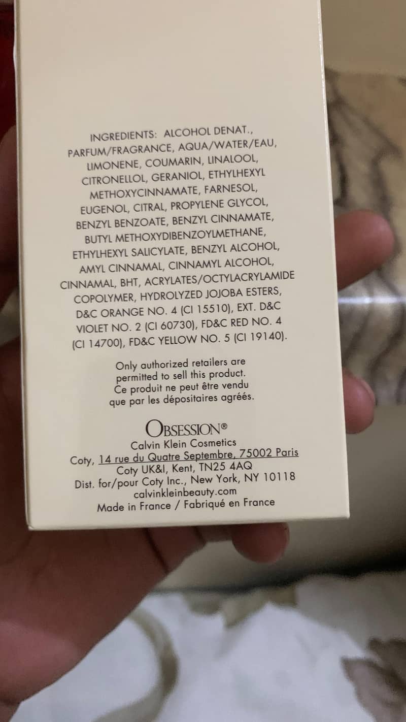CK perfume obsession 1