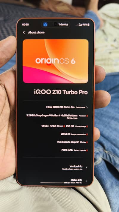 iQOO Z10 Turbo Pro 5G | 12/256GB | Warranty July 2027