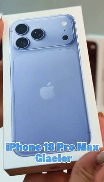 Apple iPhone 18 Pro Max Glacier Blue Non Active 256 GB