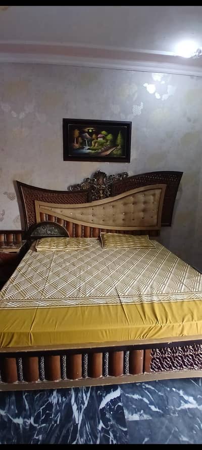 fiber solid wood bed