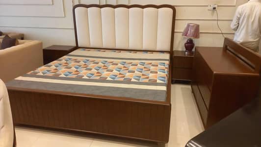 Nordic Curved Channel-Tufted Bed Set