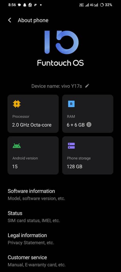Vivo 17s demanding colour