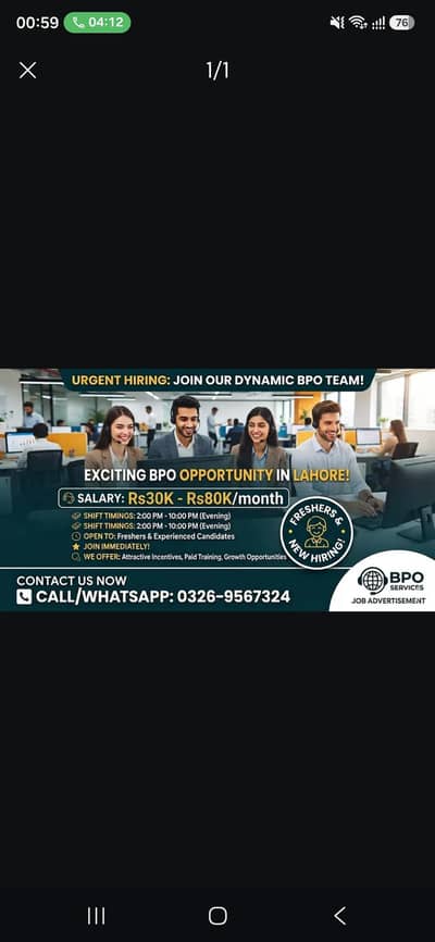 Part time/ Full time/Male & Female both can apply