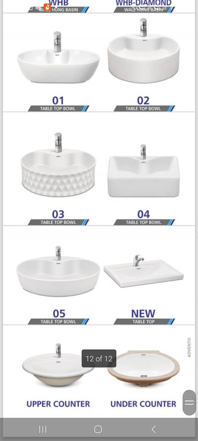 new basins