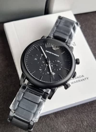 Emporio Armani AR-1895 Black Stainless Steel Men’s Watch