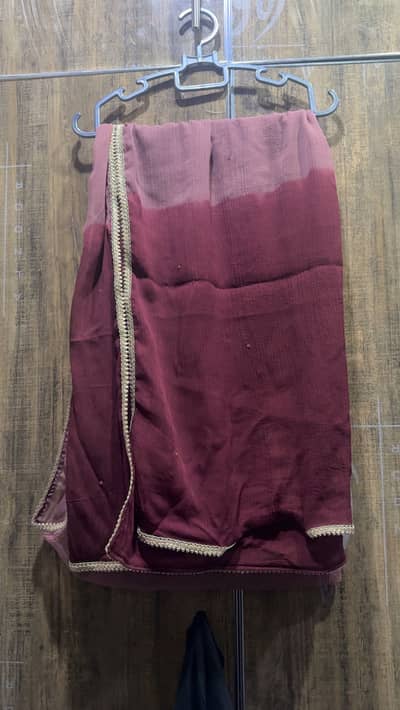 A-line shirt with double shaded dupatta