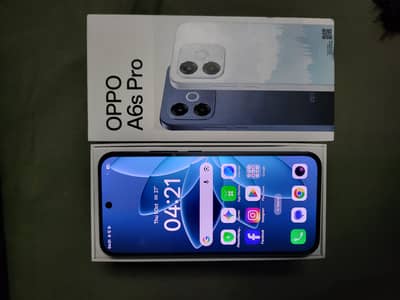 oppo A6s pro 8/256 only box open full warranty  blue color