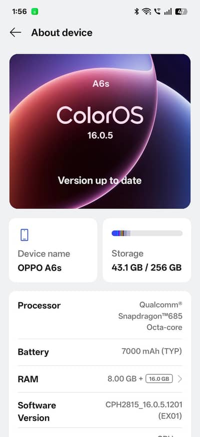 OPPO A6s
