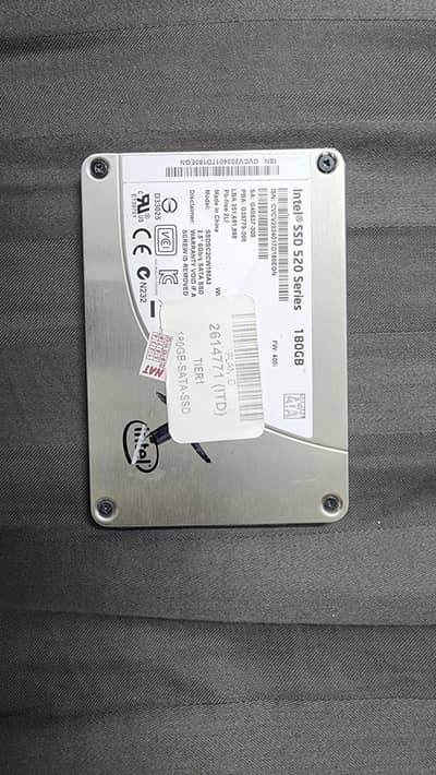 SSD 180 Gb, DDR3 4 GB,HP 120W charger