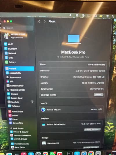 macbook pro 2018