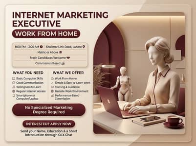 Internet Marketing Executive – Work From Home