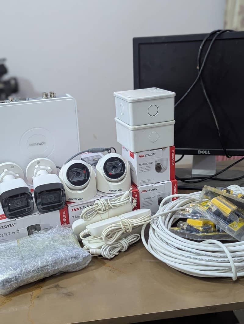 4 Cameras complete setup with installation 4