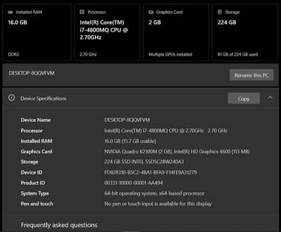 Hp laptop for sale