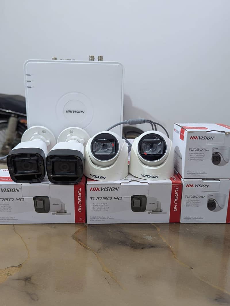 4 Cameras complete setup with installation 1