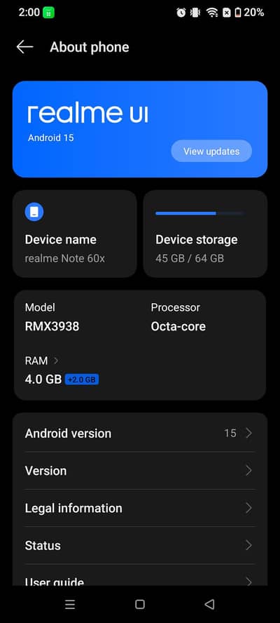 Realme Note 60x