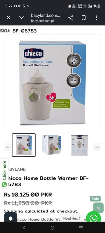 chicco brand bottle warmer