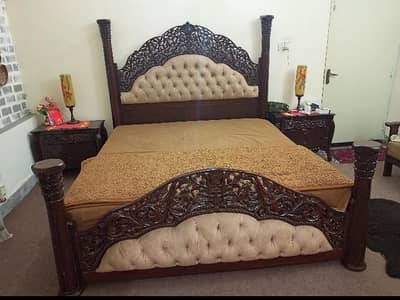 Bed along with spring Matress
