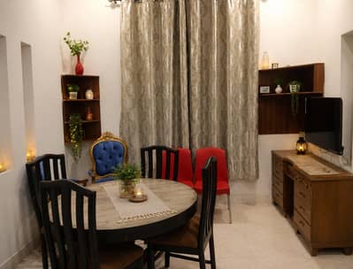 Dining Table Solid Wood with 4 chairs