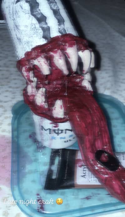 Monster drink can monster