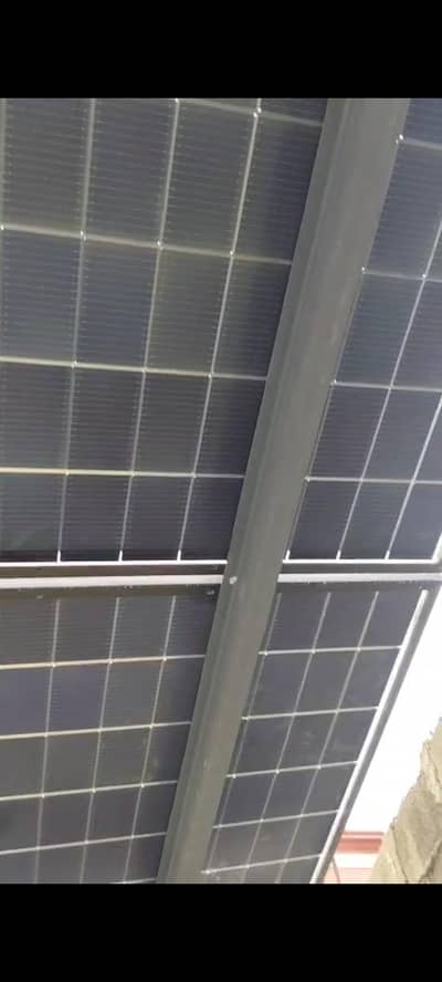 solar set inverter battery and panels with structure