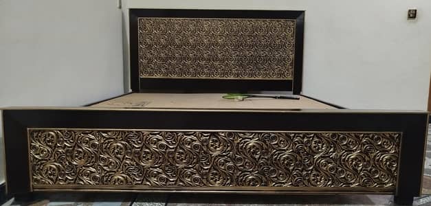 wooden double bed for sale
