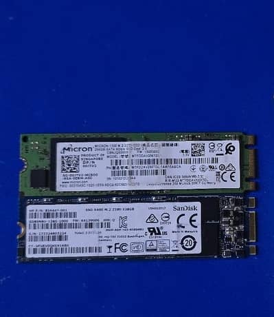 256gb and 128gb M. 2 ssd
